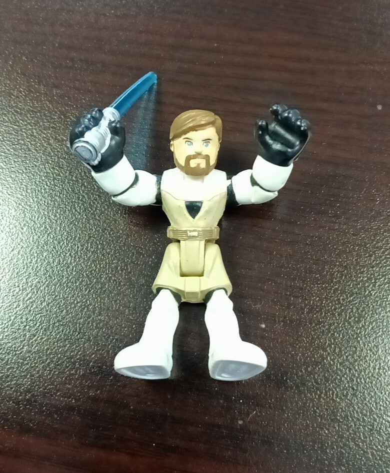 Playskool Star Wars Galactic Heroes OBI-WAN KENOBI figure Clone Wars Armor Used