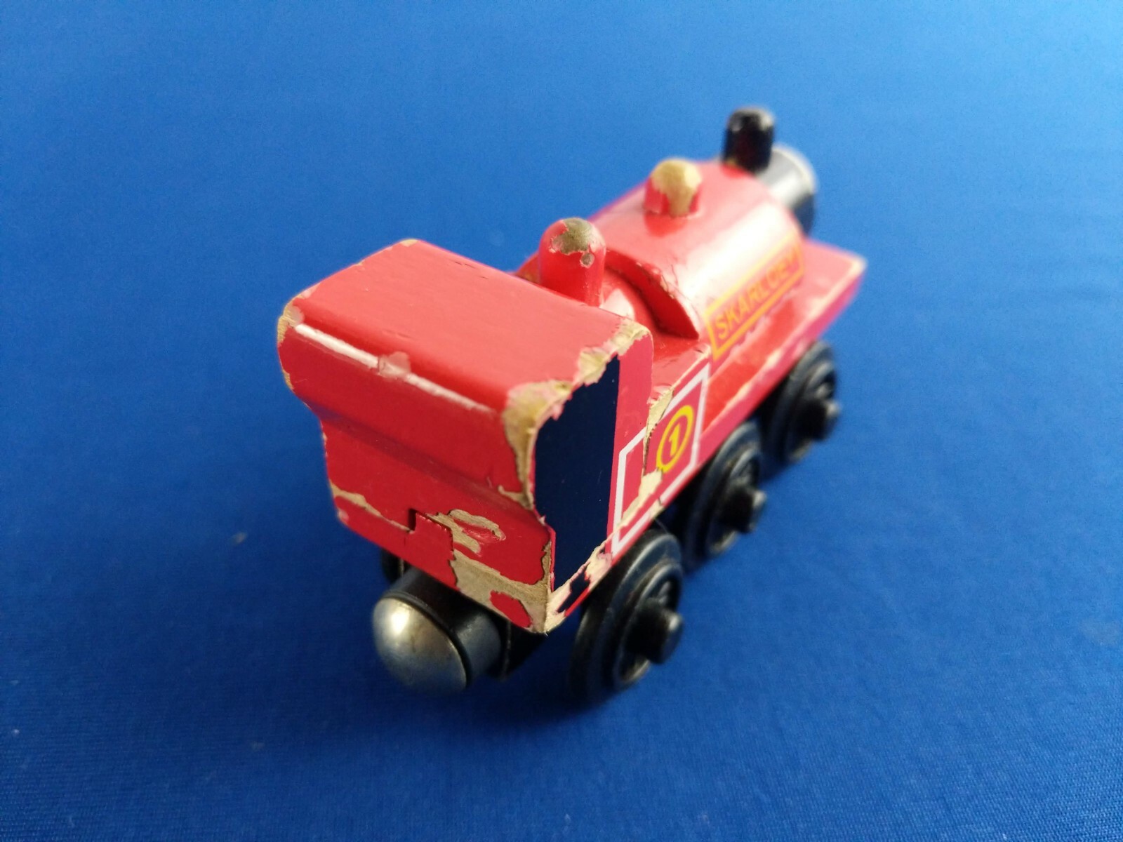 SKARLOEY (1996) First Edition! No name on Bottom / Thomas Wooden Train