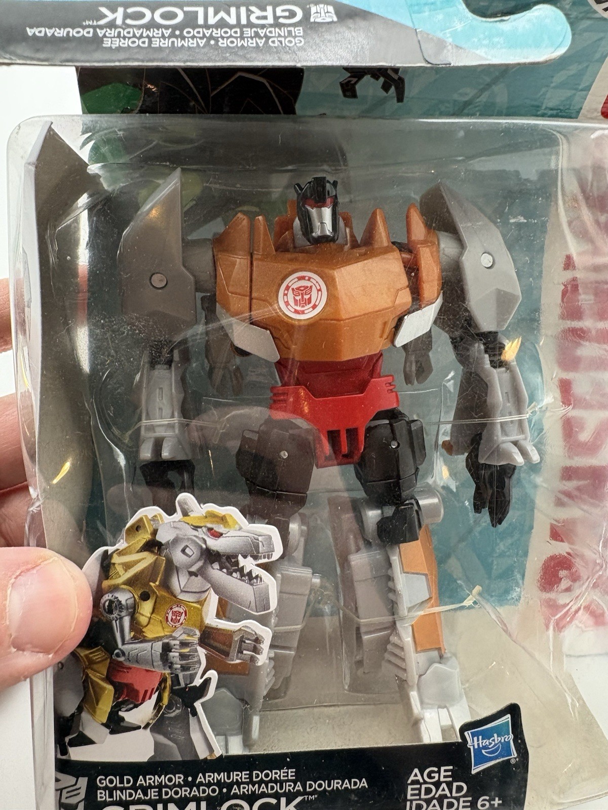Transformers Robots in Disguise Warrior Class Gold Armor Grimlock Hasbro Sku 23
