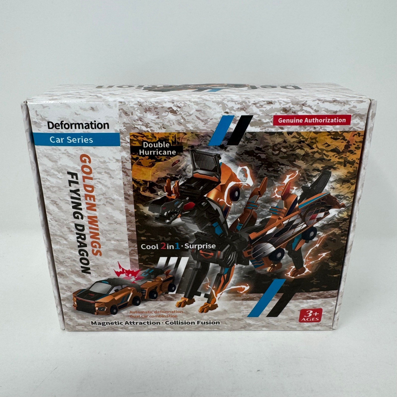 Golden Wings Flying Dragon Double Hurricane Deformation Car Series Toy