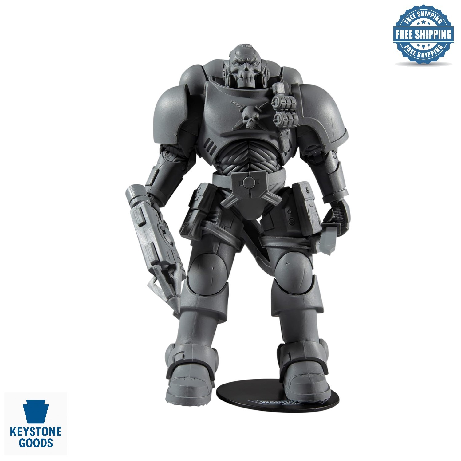 Warhammer 40,000 Space Marine Reiver 7&Prime; Action Figure with Grapnel Launcher &…