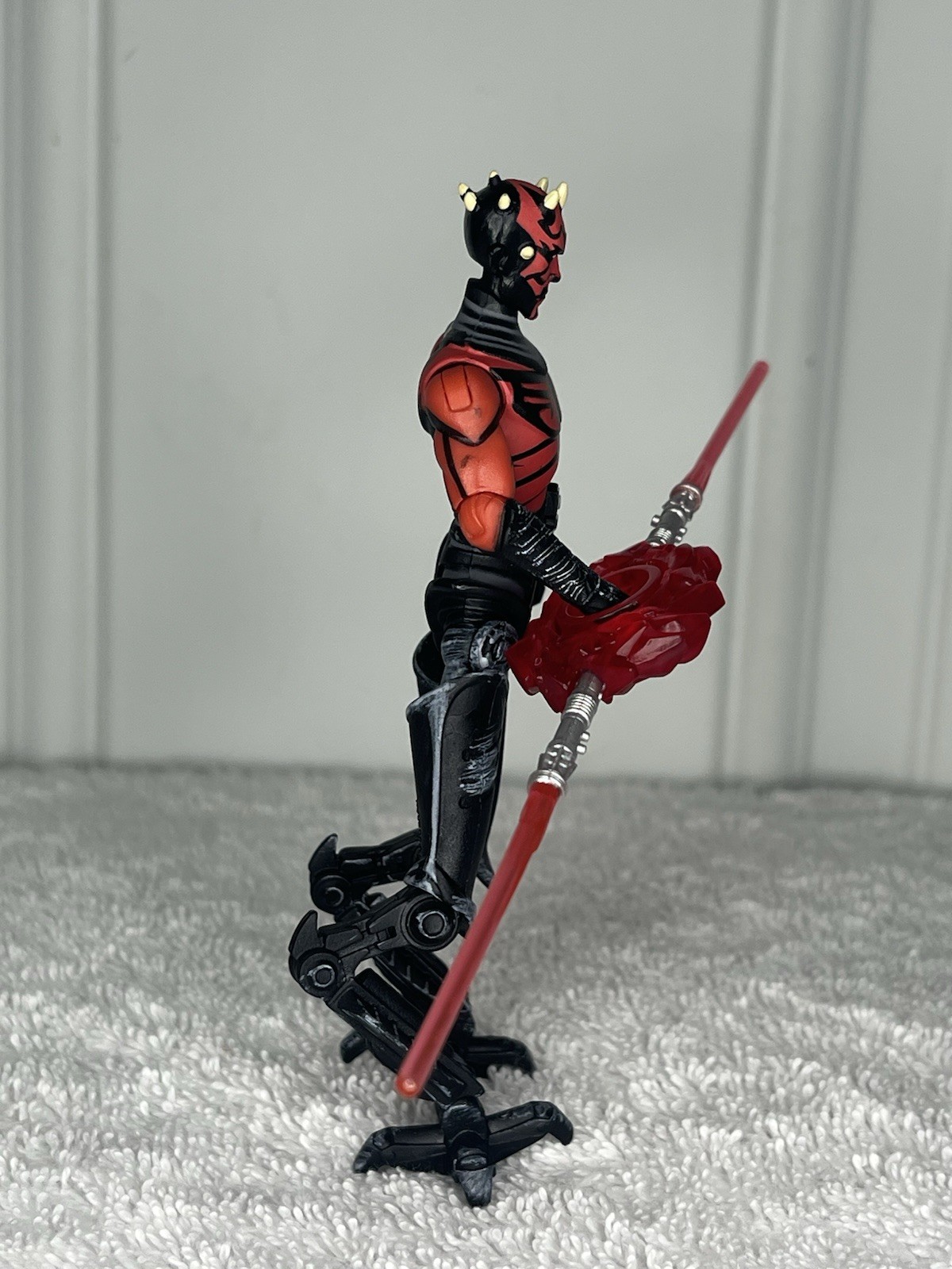 DARTH MAUL 100% Complete Clone Wars Returns 2012 Collection 3.75 Animated Cyborg