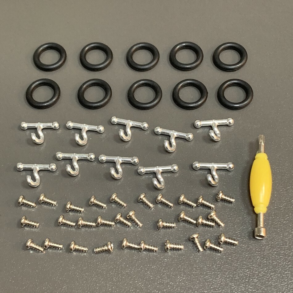 51Pcs Gi Joe 3.75in 3 3/4in Figure Waistband O-Ring T-Hook Screws Replacement