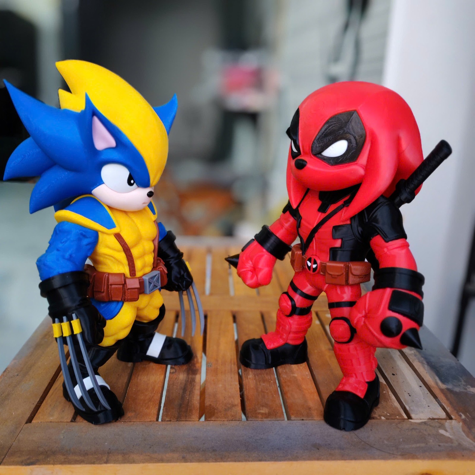 Knuckpool – Knuckles × Deadpool Fan Art 3D Printed Collectible