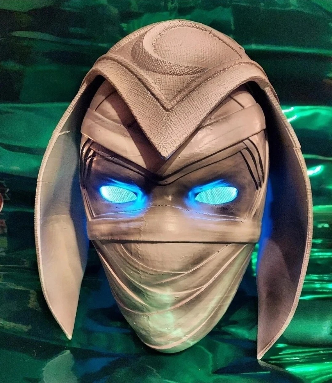 3d printed MOON KNIGHT Helmet Marvel Comics Cosplay Costume AVENGERS with Hood
