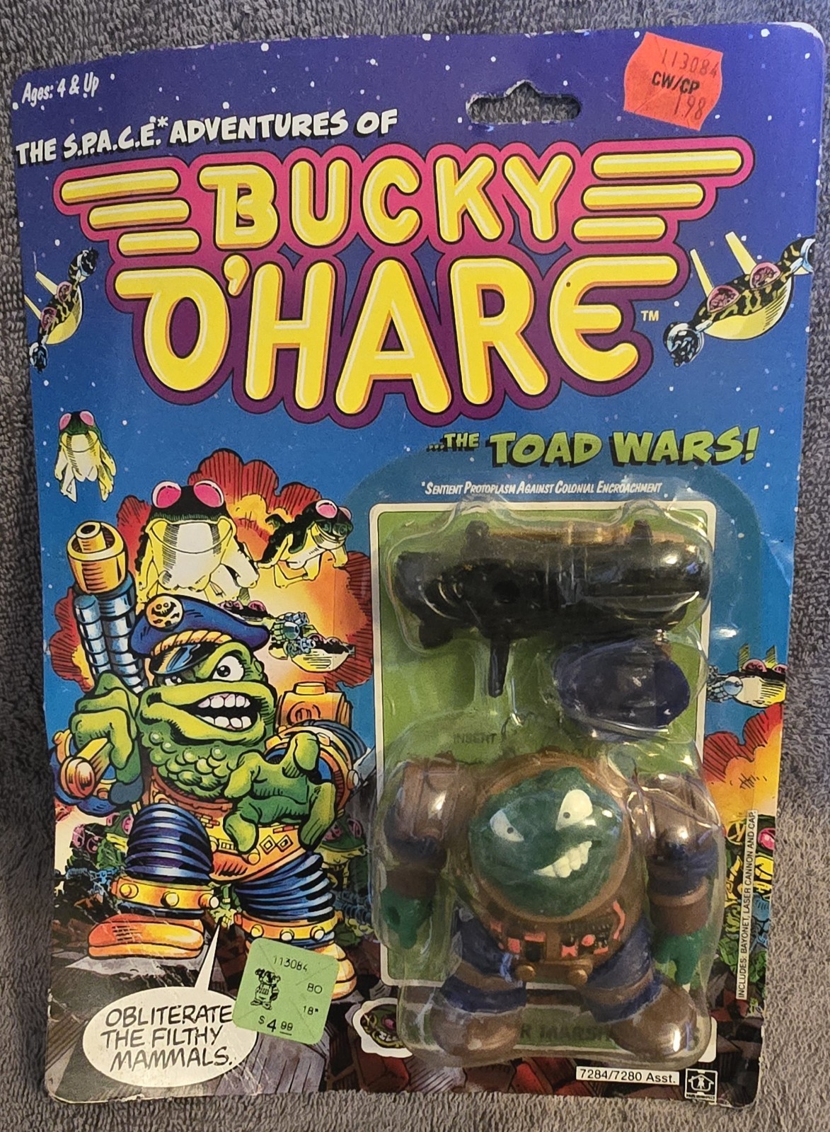 Bucky O&rsquo; Hare The Toad Wars Toad Air Marshall 5 Action Figure FREE SHIPPING!!!!!