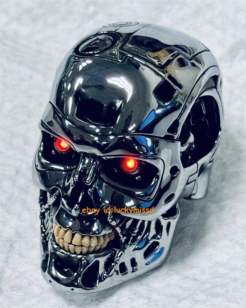1/4 Scale Terminator T2 T800 ENDOSKELETON Figure Model LED Eyes Head Carving