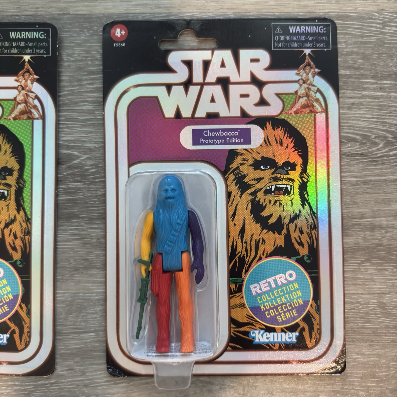 Star Wars Retro Chewbacca Prototype Edition Set 6 Colors Kenner Hasbro Lot