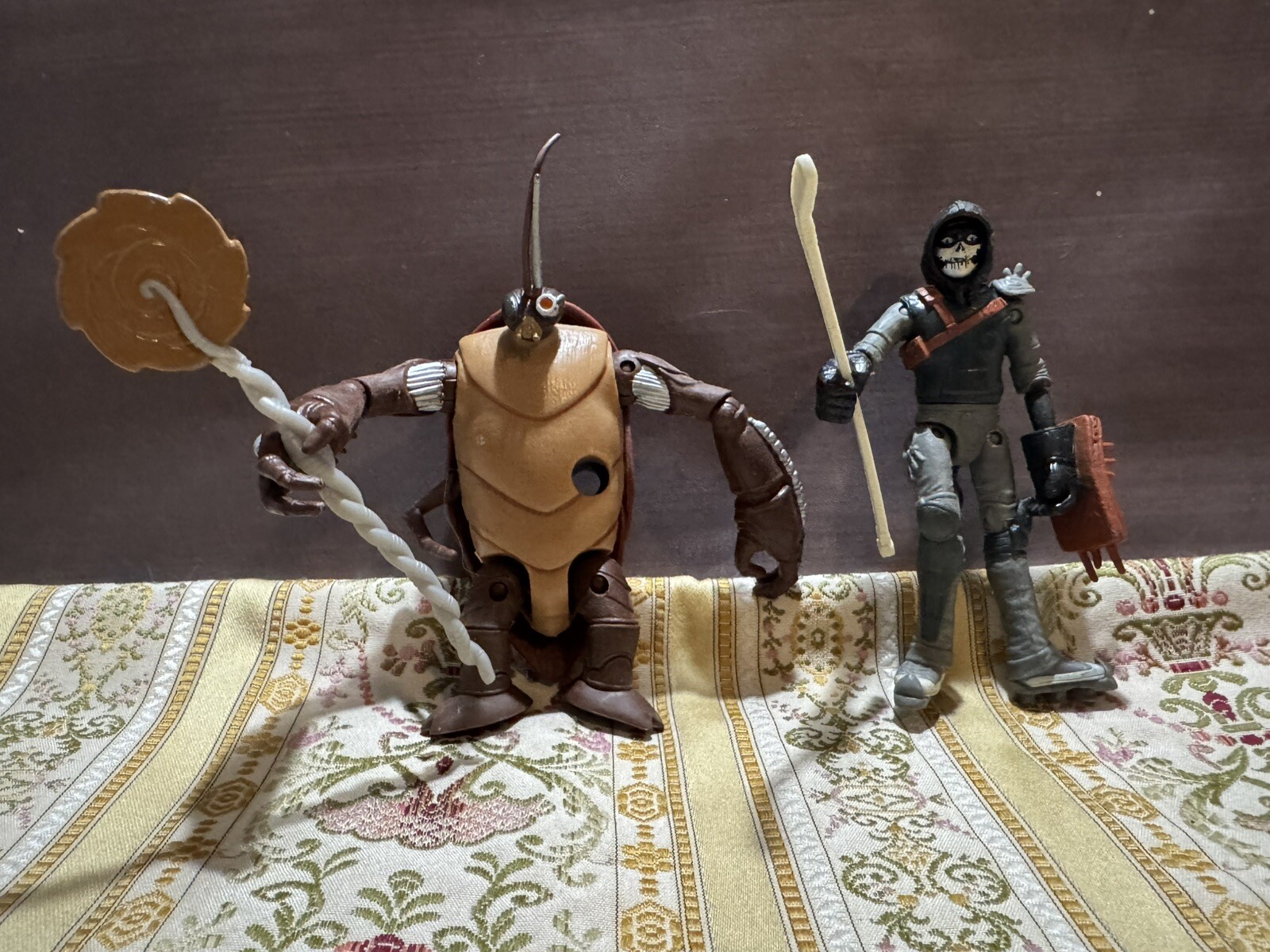 Teenage Mutant Ninja Turtles Casey Jones Cockroach Terminator Figure LOT