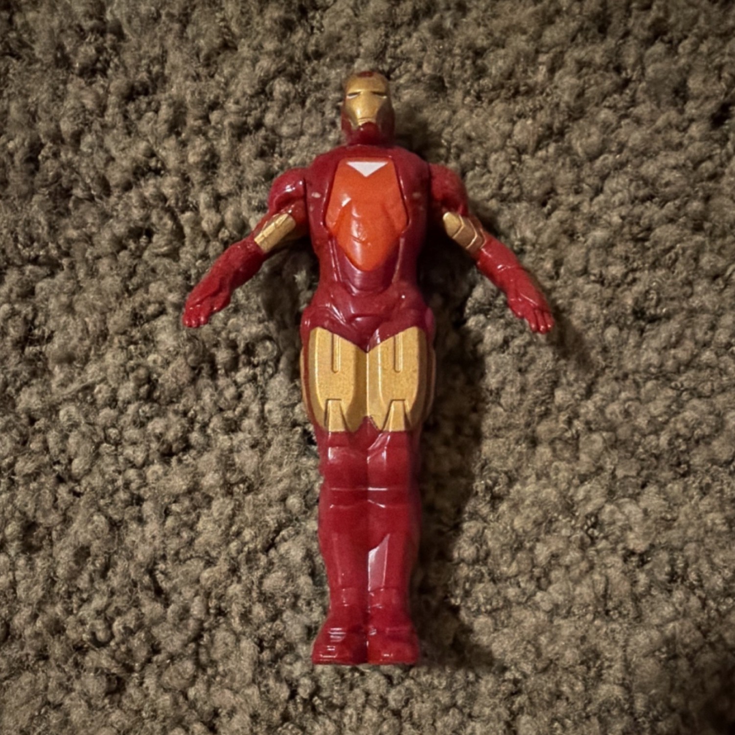 Marvel Iron Man Action Figure Plastic Comic Book Heroes Theme Red Gold