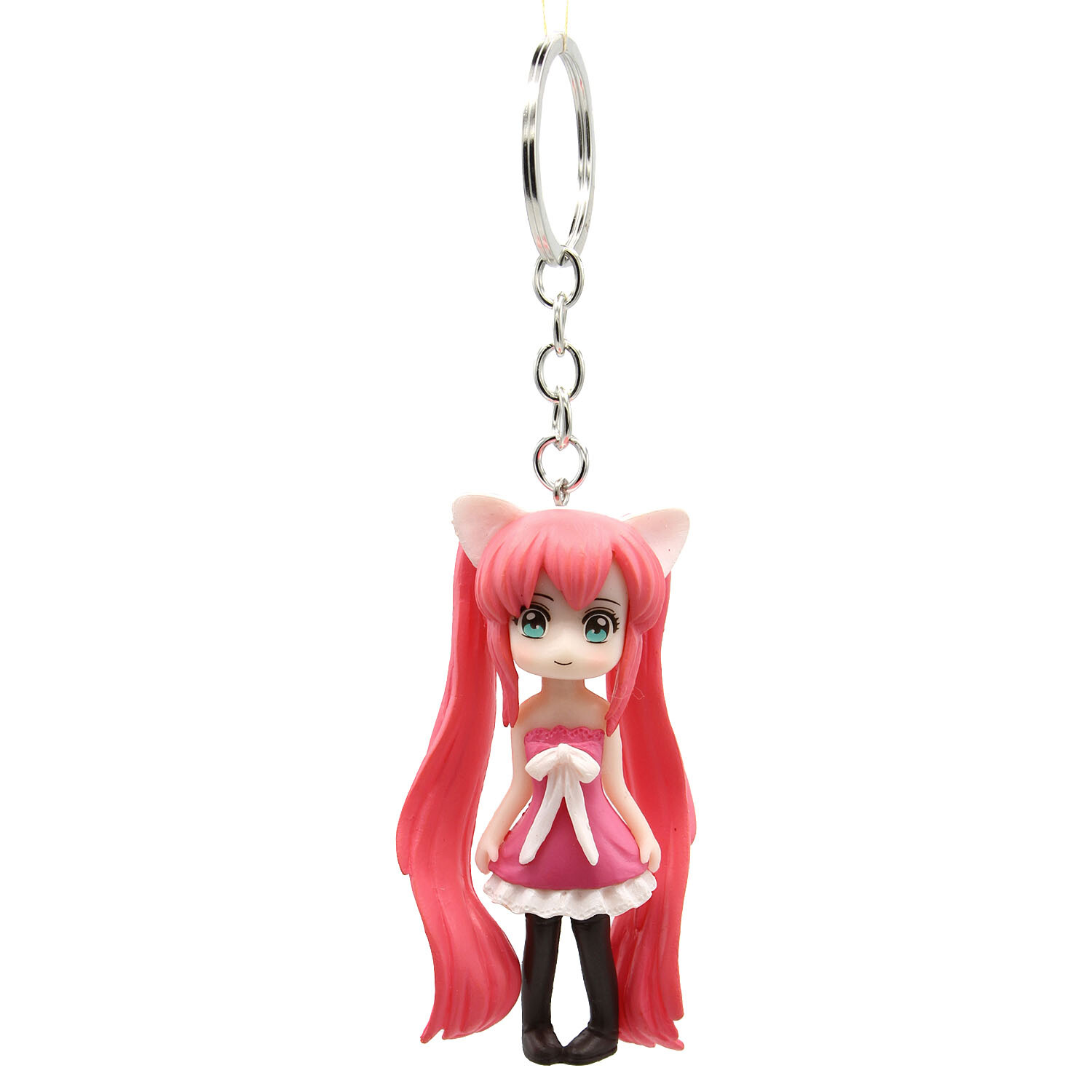 SAKURA MIKU Vocaloid 3 in. Keychain Action Figure (Hatsune Anime Vinyl Figurine)