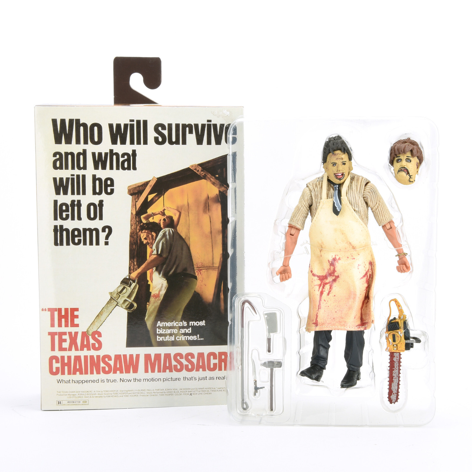 The Texas Chainsaw Massacre Leatherface 7&Prime; Action Figure Horror Moives Open Box
