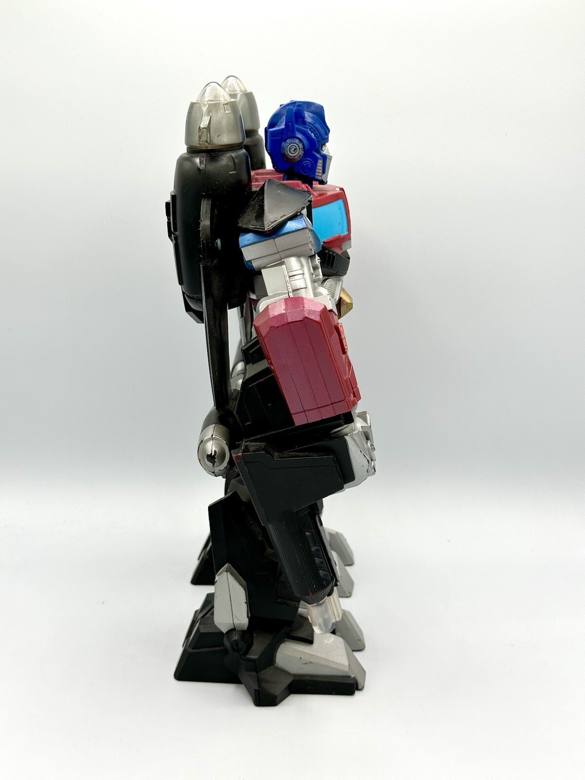 2008 Talking Hasbro Transformers Mega Power Bots Jet Optimus Prime 12&Prime; Figure