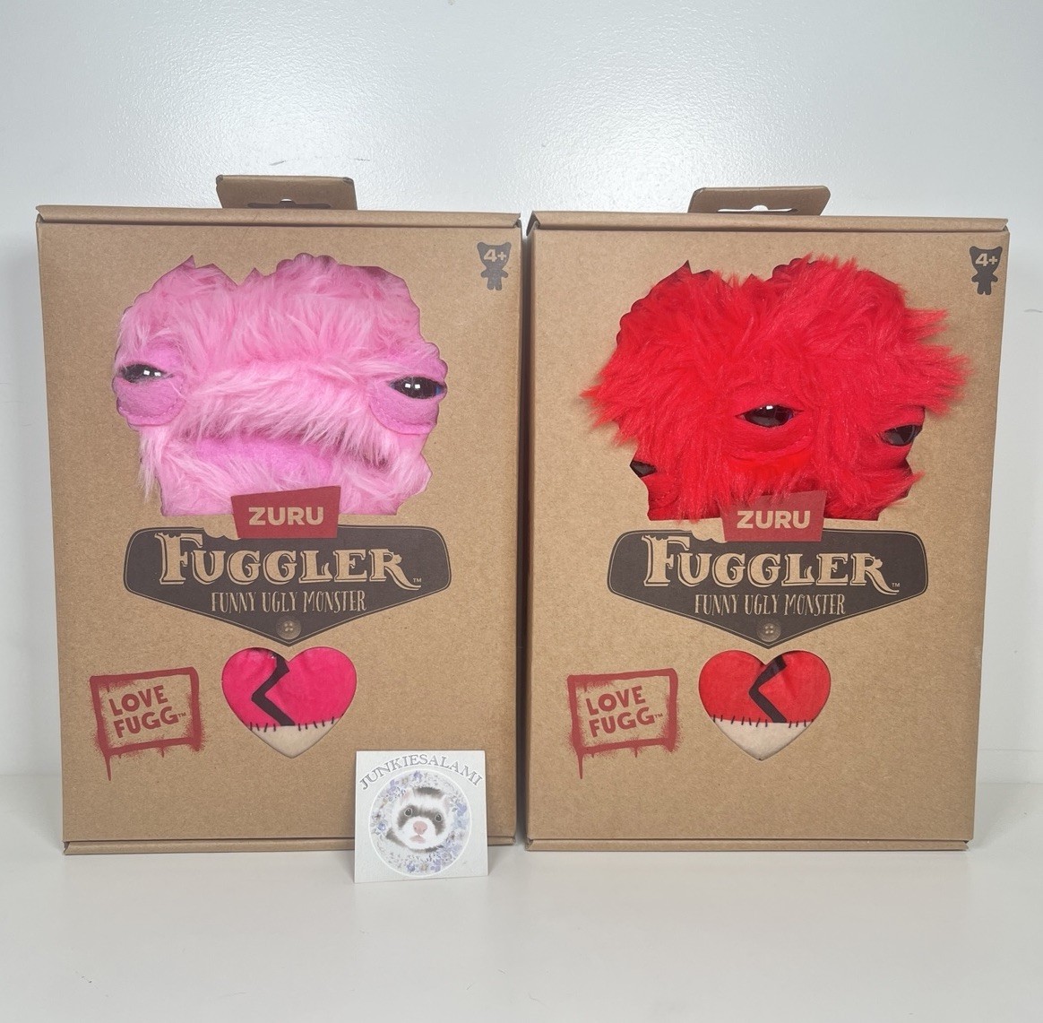Zuru Funny Ugly Monsters Fuggler Love Fugg 2024 Valnetine&rsquo;s Plush 22CM 9&Prime; BNIB
