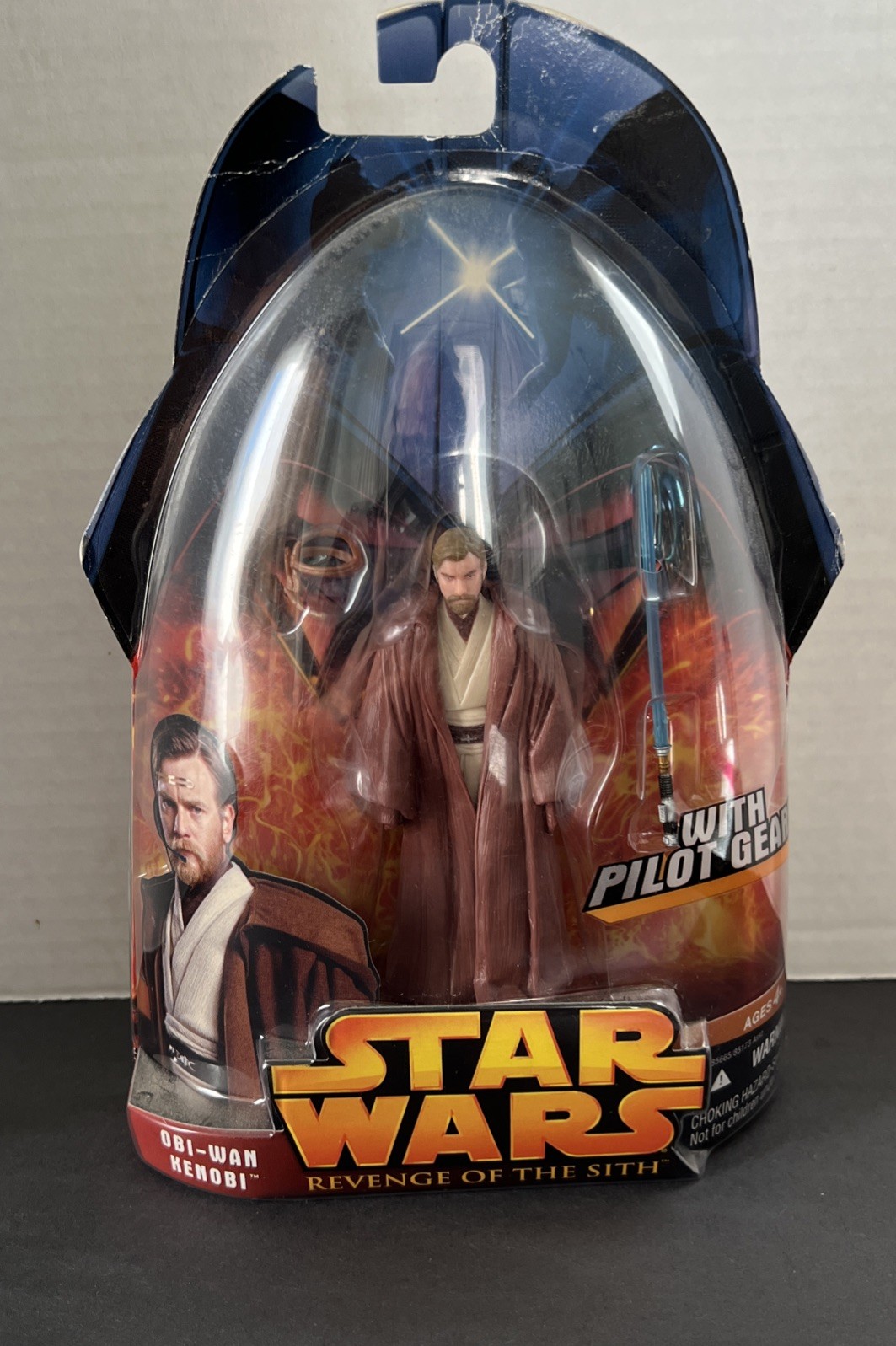 Star Wars Revenge Of The Sith Obi-Wan Kenobi with Pilot Gear Action Figure New M