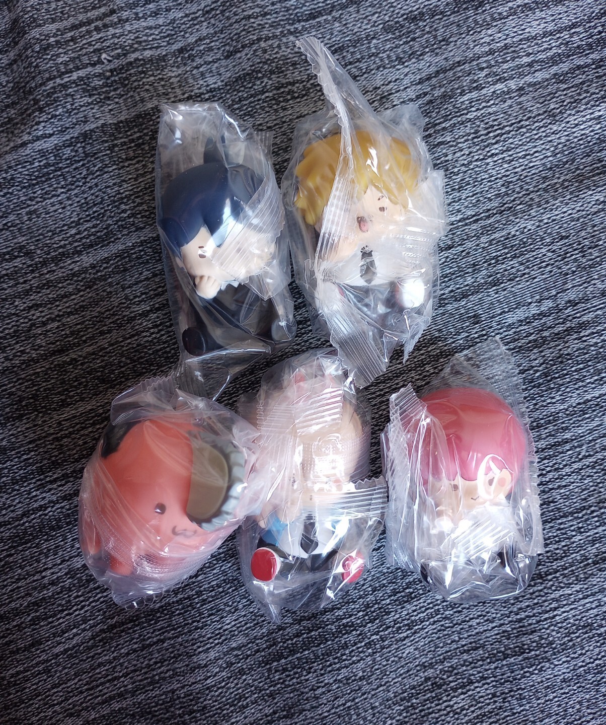 Complete Set 5 Chainsaw Man Chubby Chubby 2&Prime; Twinchees Figures Lot Anime Manga