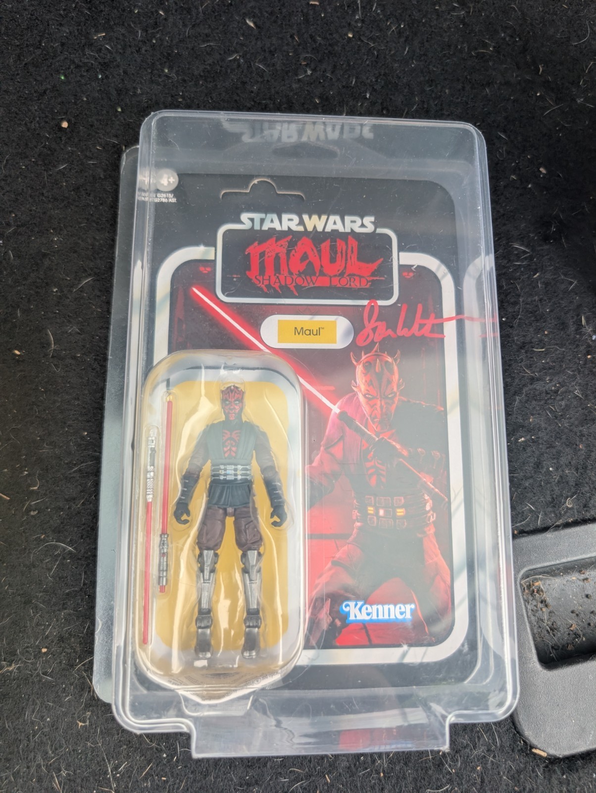 Star Wars Maul Shadow Lord Vintage Collection AUTOGRAPHED BY SAM WITWER W/CASE