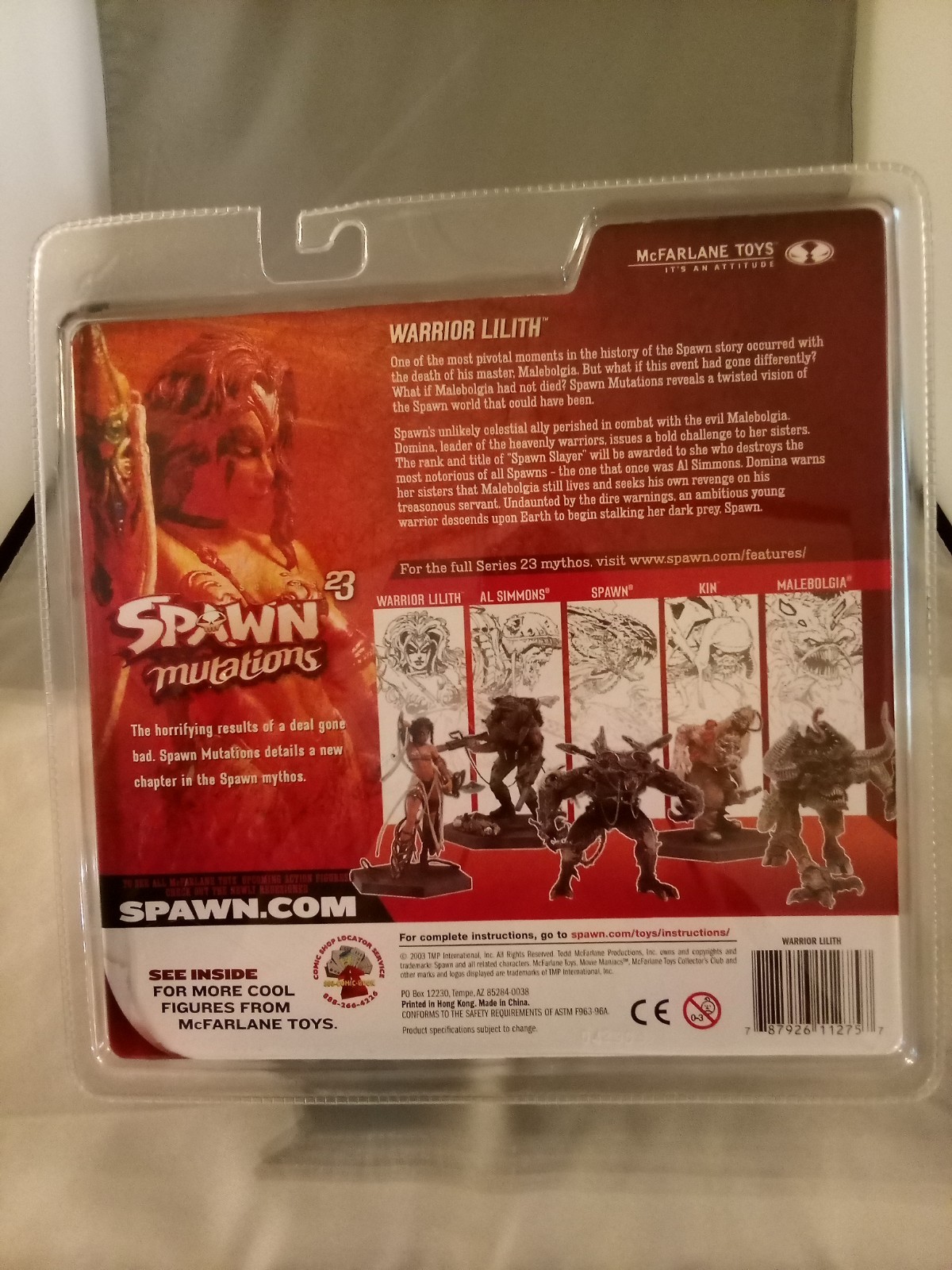 2003 McFarlane Warrior Lilith Space Mutations Series 23 Action Figure In Package