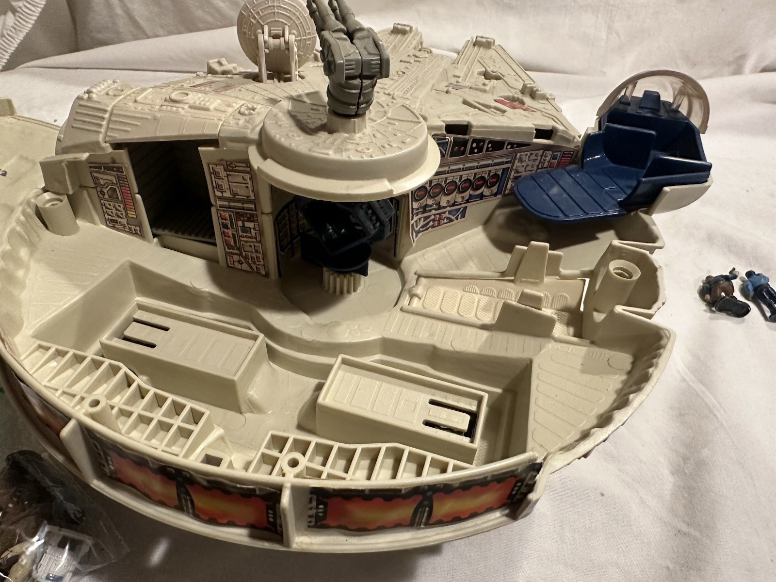 Vintage Star Wars 1982 Micro Collection Millennium Falcon Kenner Comp W Figures