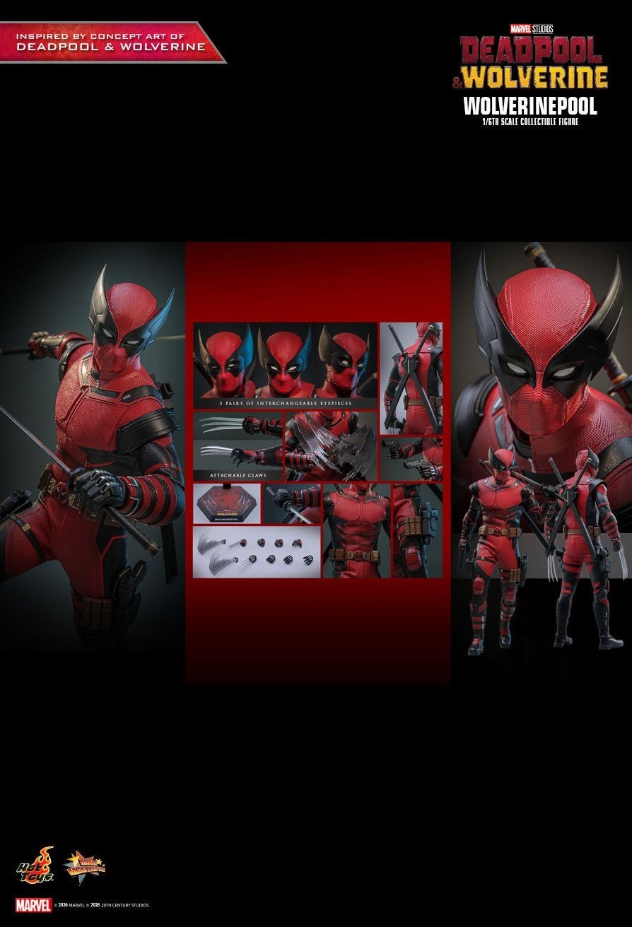 🔥 Hot Toys MMS857 Deadpool & Wolverine Wolverinepool 1/6 Action Figure NEW