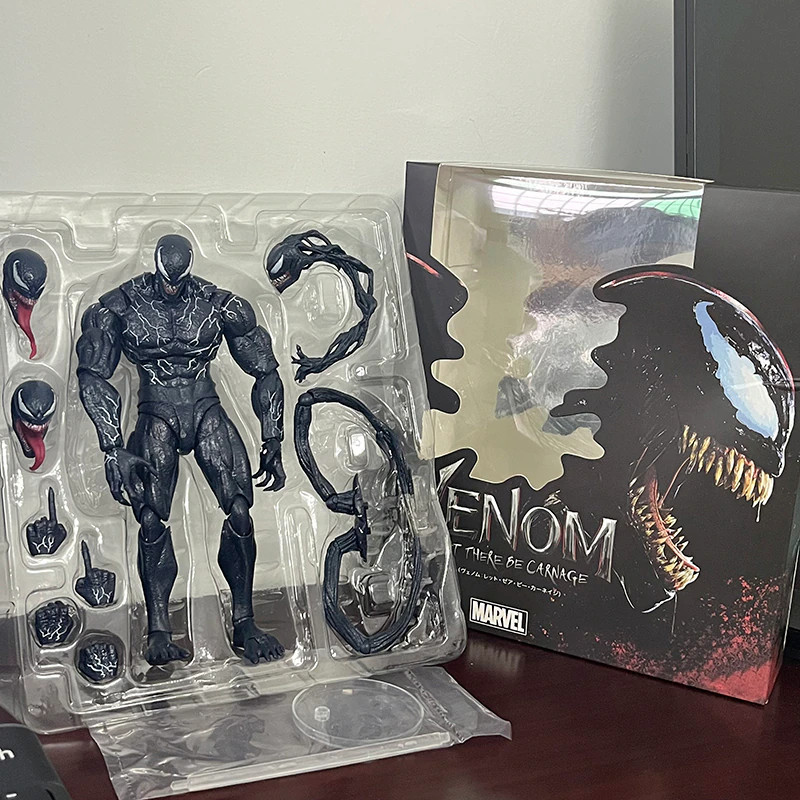 New SHF Marvel Venom Let There Be Carnage 2nd Ver. Action Figure Box Toys Gifts
