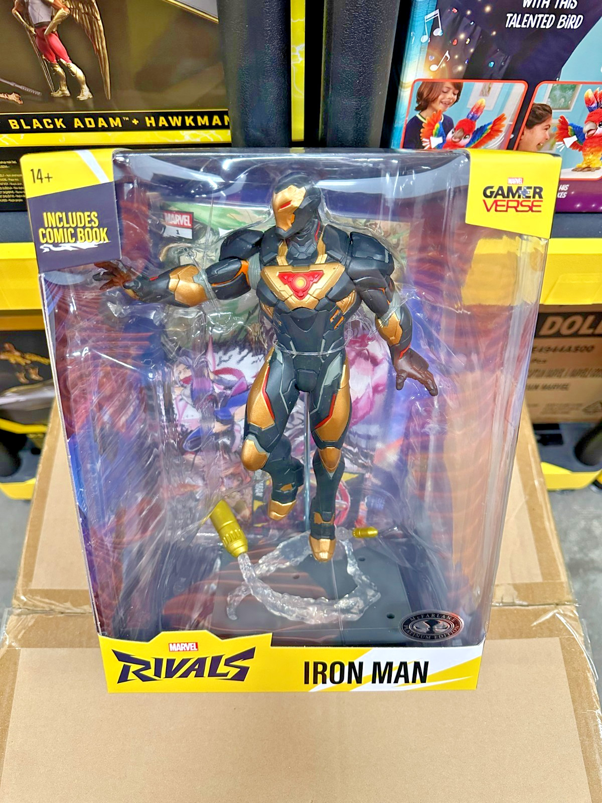 McFarlane Toys Marvel Rivals Gamerverse IRON MAN BLACK GOLD PLATINUM EDITION NEW