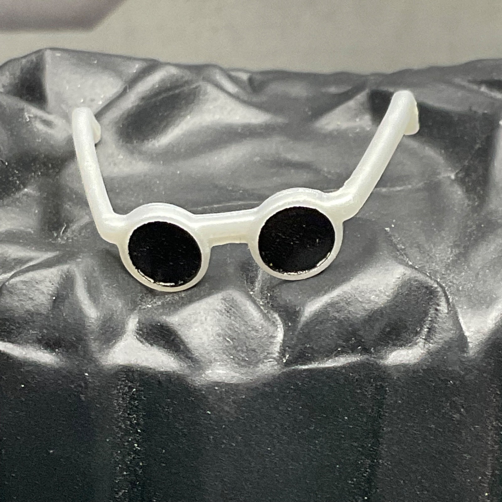 WWE Silver Round Sunglasses Accessory Mattel Figure Prop 1/12 Elite Fodder AEW