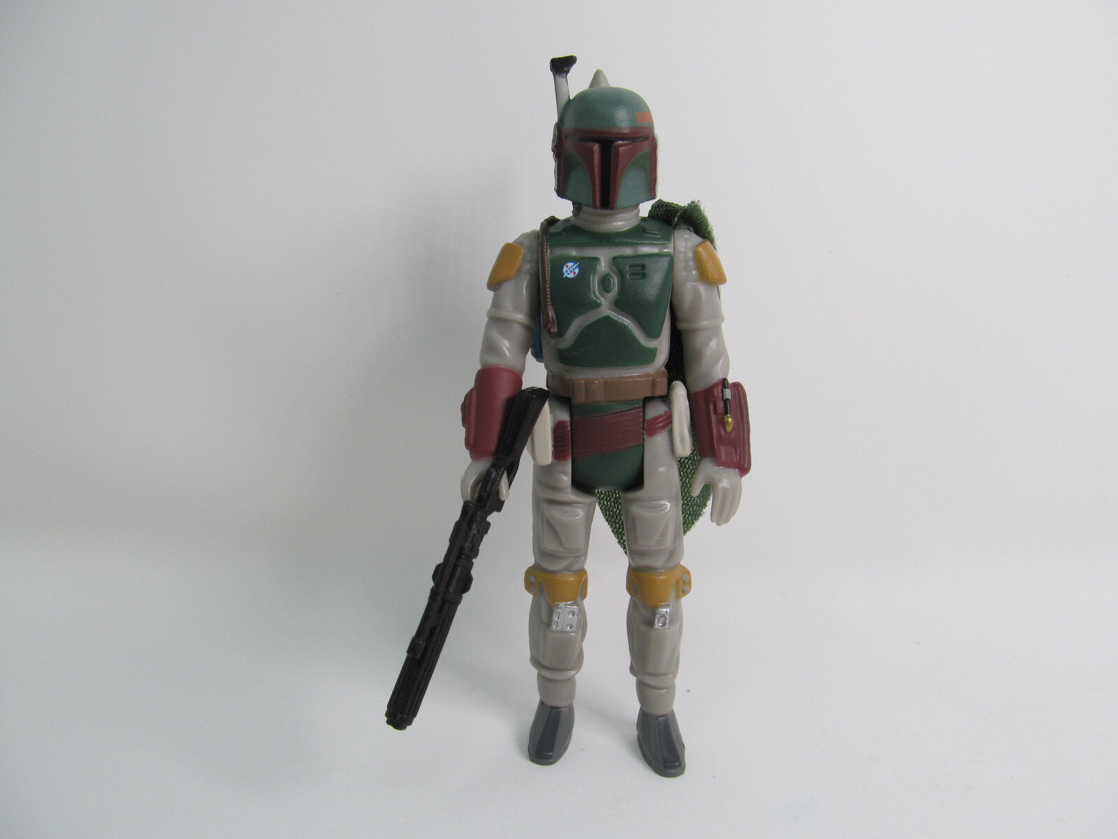 Stan Solo Bobo Fatt w/ green cape & weapon & jetpack. Vintage-style figure