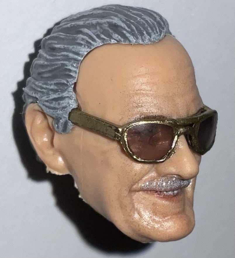 Marvel Legends STAN LEE HEAD Excelsior MCU for 6&Prime; Figure