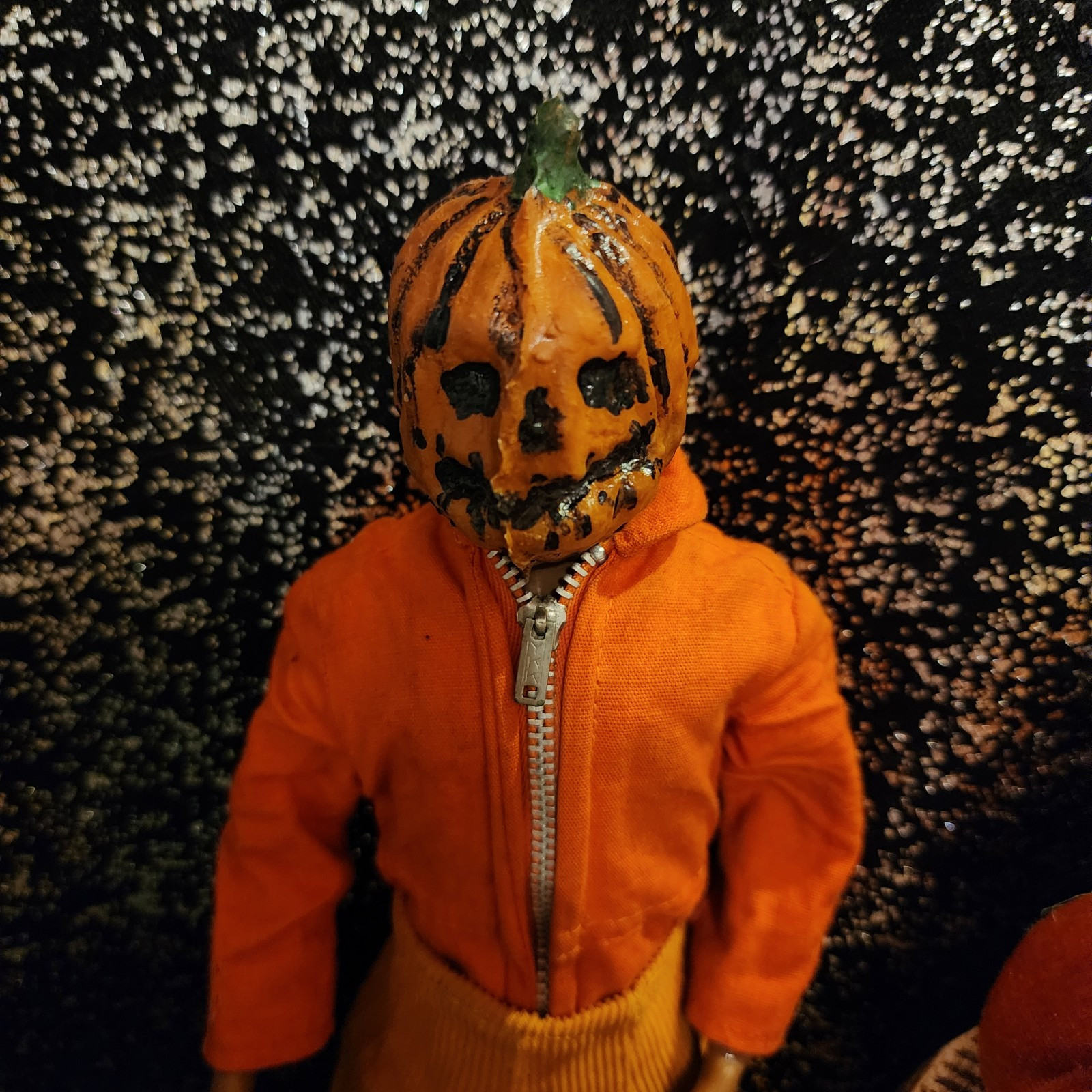 1/6 Scale Latex Creepy PUMPKIN-SPIRIT Halloween Possessed Mask Gi Joe Barbie Ken