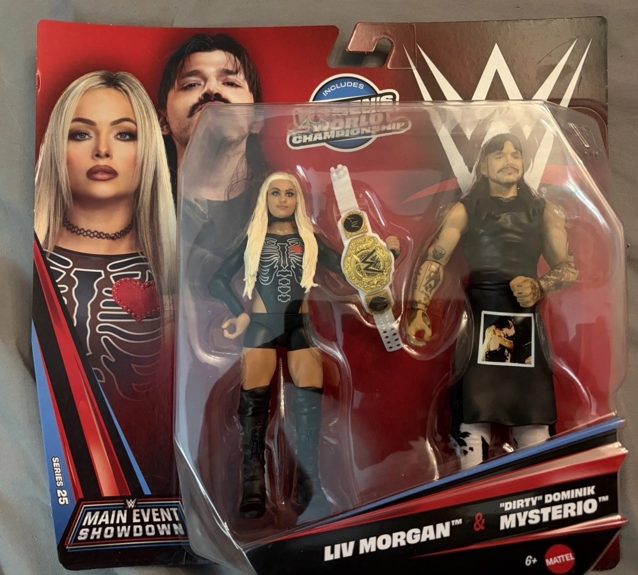 WWE Main Event Showdown Series 25 Liv Morgan Dominik Mysterio 2 Pack