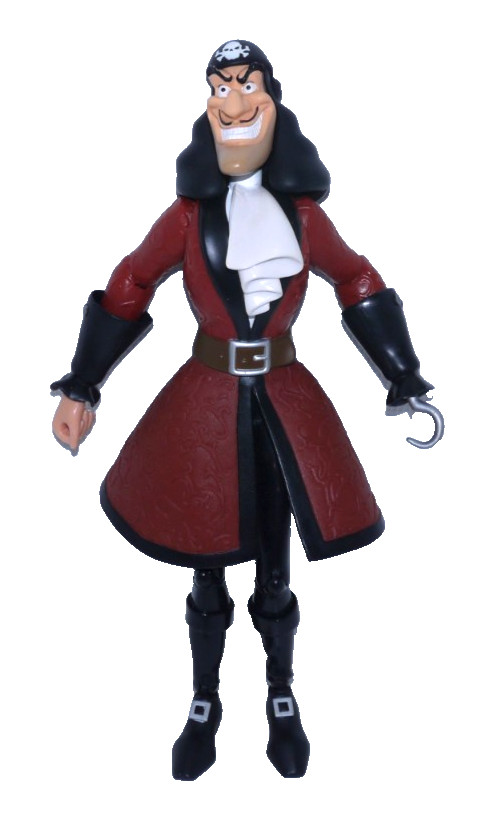 Vintage Peter Pan CAPTAIN HOOK 12&Prime; talking action figure 1999 works great