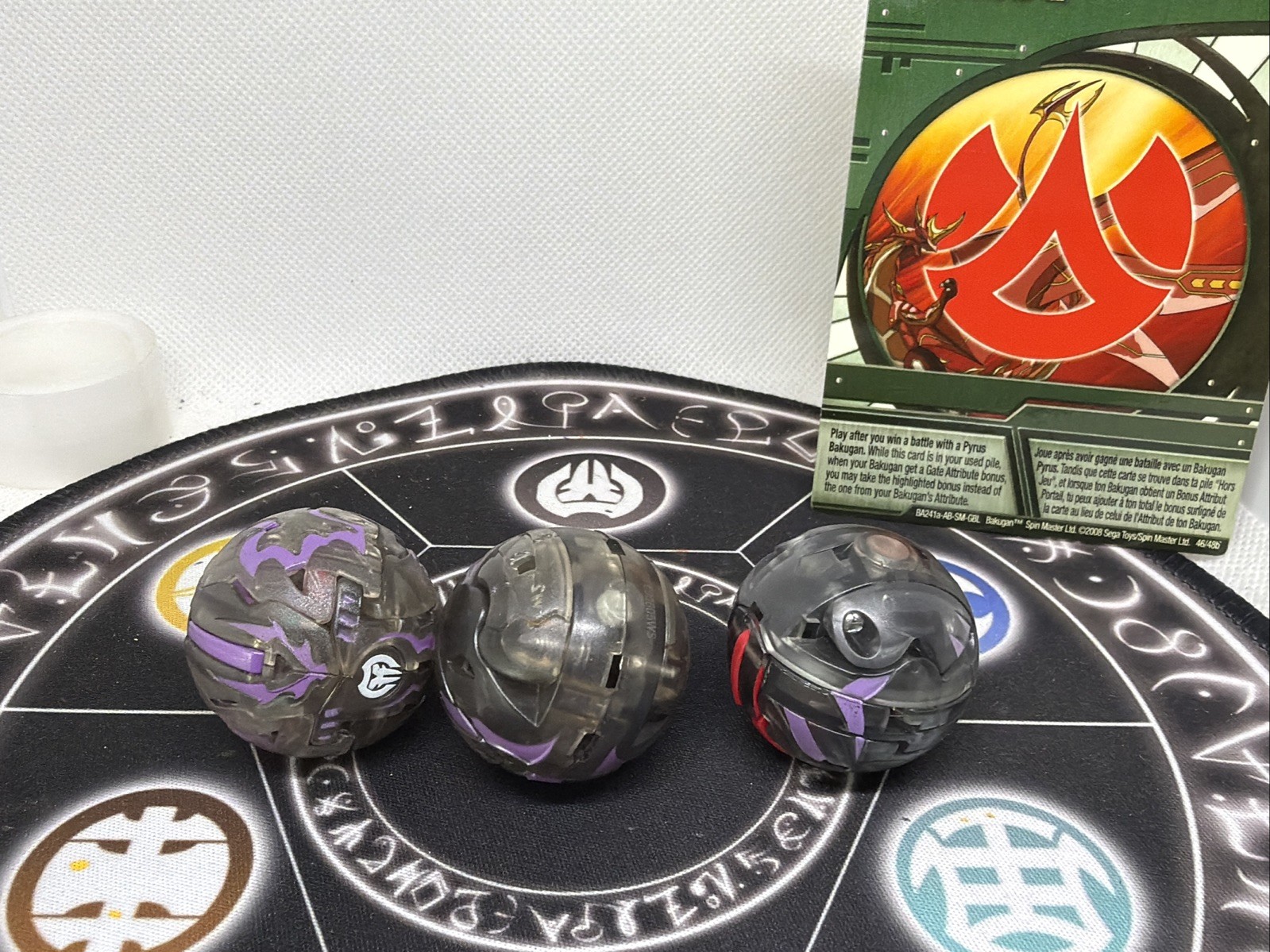 Bakugan Darkus Translucent Dragonoid Neo Apollonir Dan Set VHTF