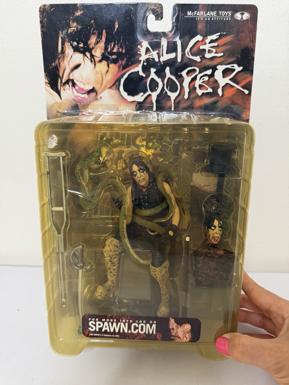 McFarlane Alice Cooper Super Stage Figure 2000 Sealed NIB Spawn Series