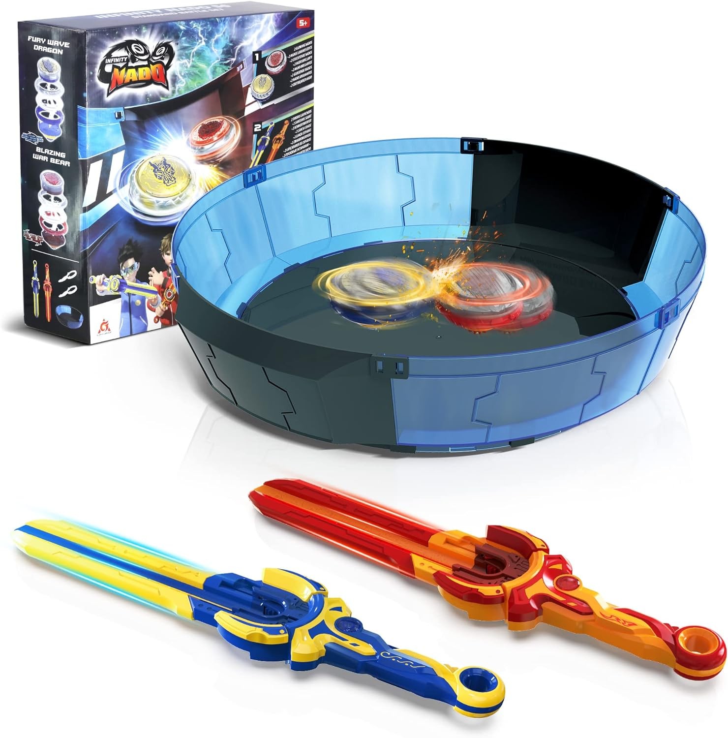 Burst Battling Tops Stadium Set 2 Launchers 2 Tops