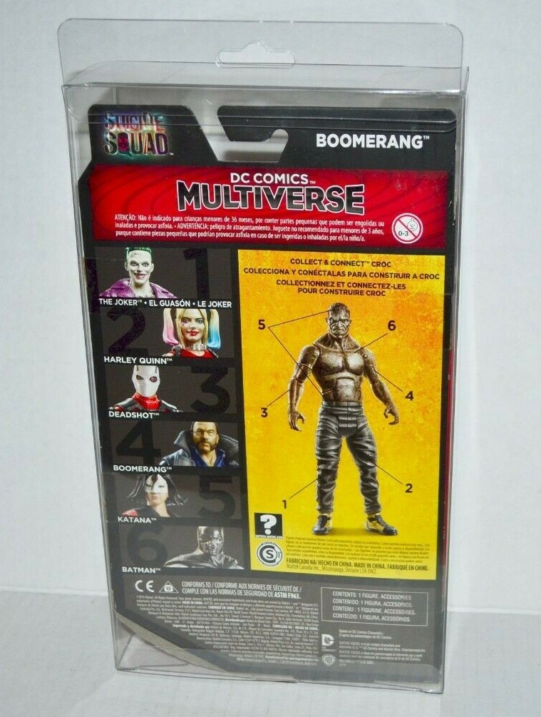 4 DC Comics Multiverse Action Figures Clear Plastic Protectors Case Display Box