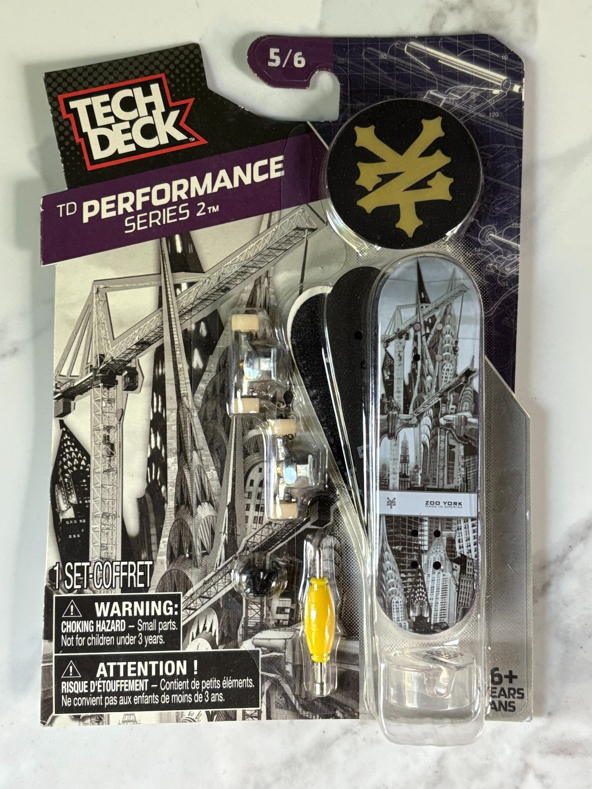 Tech Deck TD Performance Series 2 Zoo York Made in America Skateboard 5/6