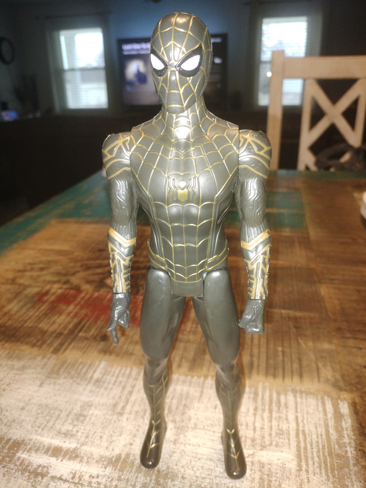 Marvel Titan Hero Series Spider Man Black And Gold Suit 12” Figure 2019