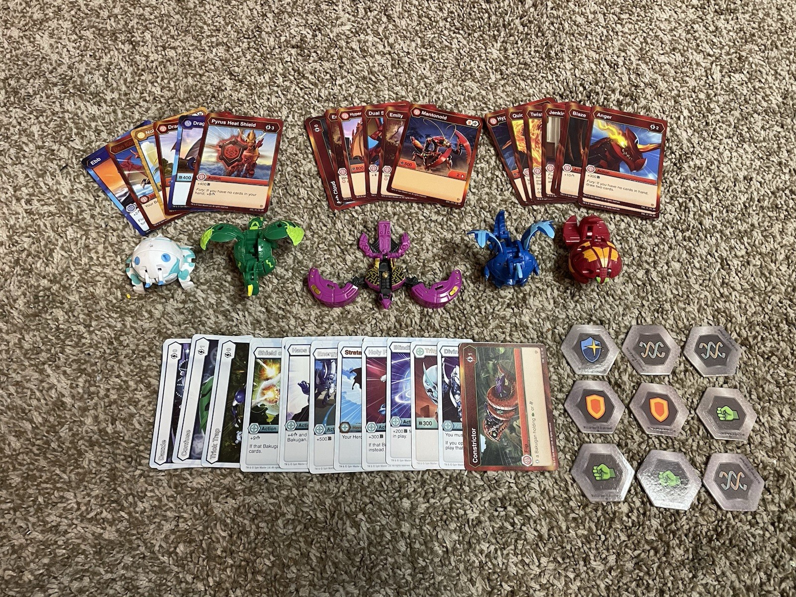 Bakugan Battle Brawler Mantonoid Mixed Lot Cards More – FREE SHIPPING !