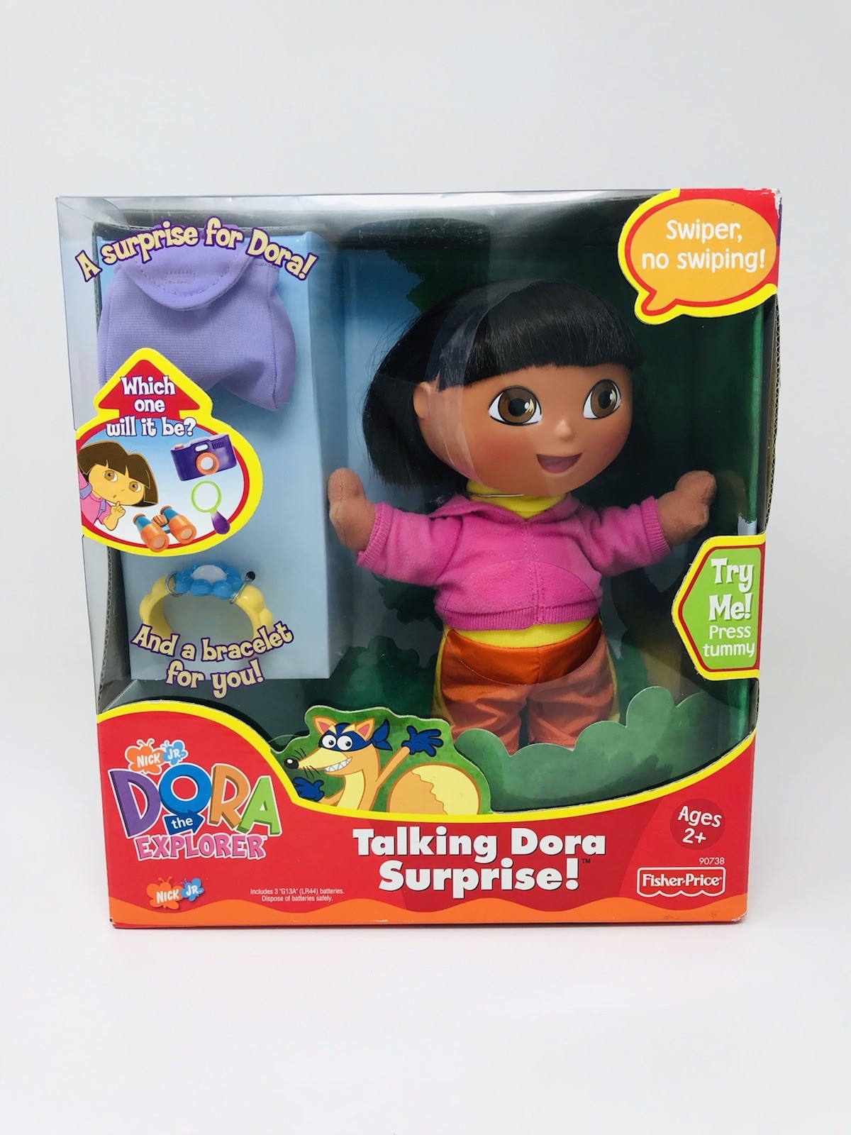 Dora the Explorer Talking Surprise Doll Fisher Price Nickelodeon 2002 New