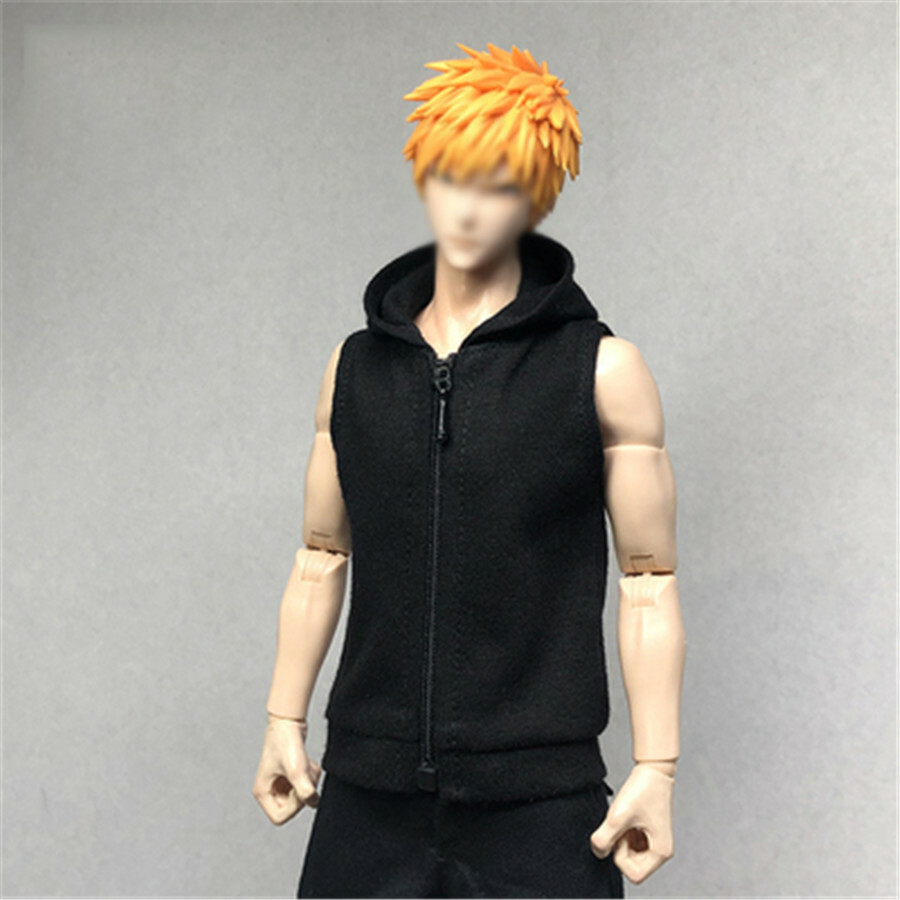 12&Prime; 1:6 Scale Sleeveless Hoodie Tops Clothes Male Soldier Toy Action Figure