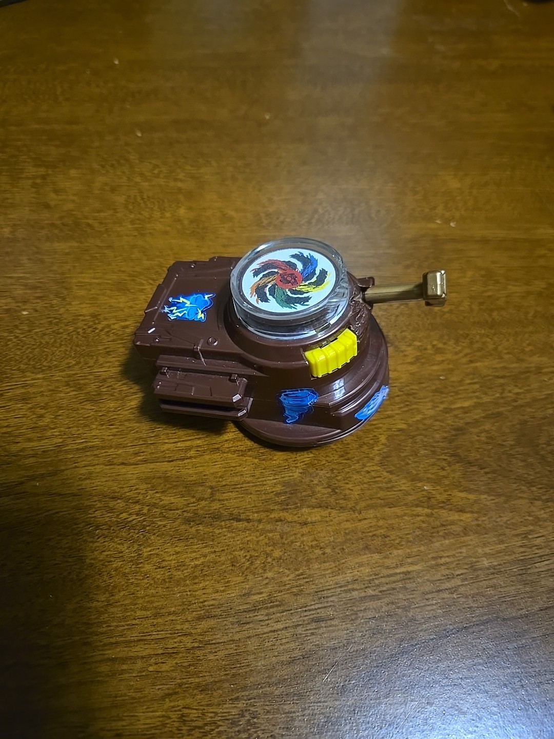 Rare Hasbro Tomy Beyblade Metal Masters Rev Up Launcher Brown Copper B-203A 2010