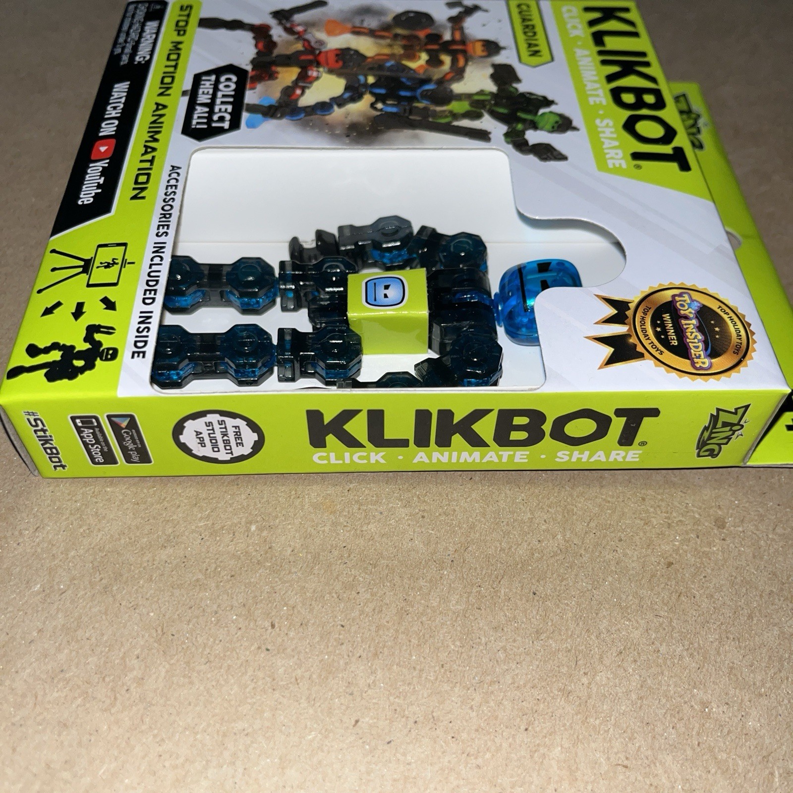 Klikbot Stop Motion Animation Figure – Guardian – Barrage – Zing – NEW!