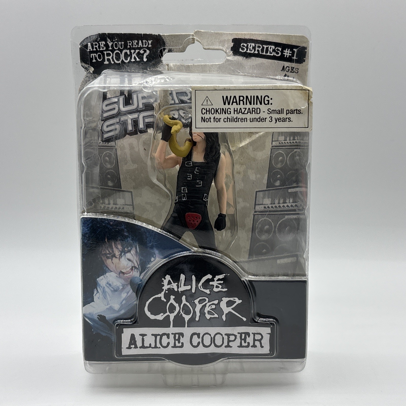 Superstars Alice Cooper Are You Ready To Rock – Series #1 Super Stars – Damaged