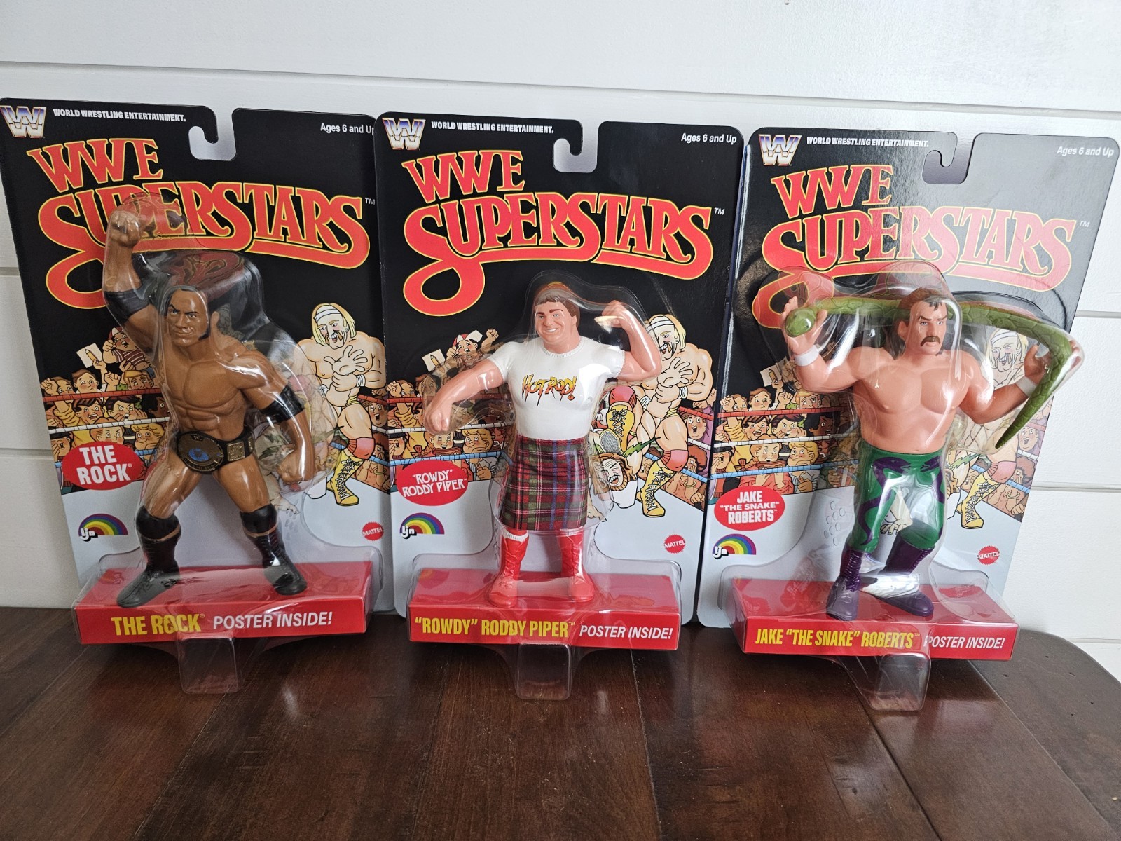COMPLETR LJN WWE Series 3 Black Cards Rowdy Roddy Piper Rock Jake the Snake