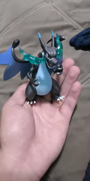 4.5&Prime; Mega Charizard X PVC Figure Collectible Model Toy Gift