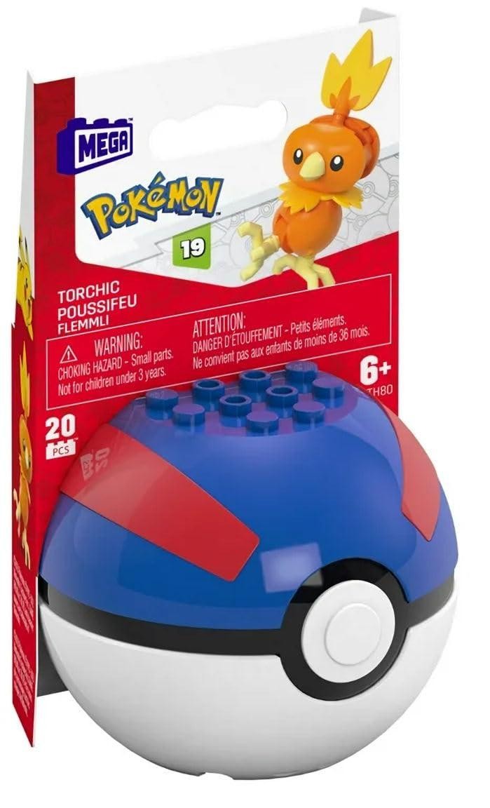 MEGA Pokémon Poké Ball Building Bundle of 6 Figures Series 19