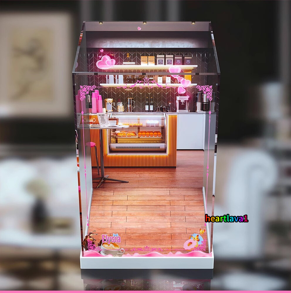 Dustproof Acrylic Display Box Case for Honkai Impact 3rd Elysia Miss Pink Figure