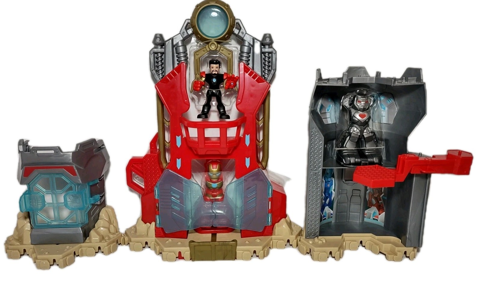 Playskool Heroes Iron Man Armor-up Fortress Marvel Super Hero Adventures Loose