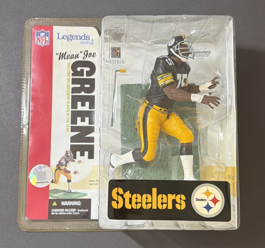 MEAN JOE GREEN 2006 McFarlane NFL LEGENDS Series 2 Pittsburgh Steelers HOF #75